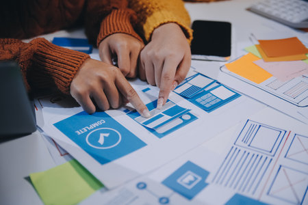 UX UI and Programming development technologyの写真素材