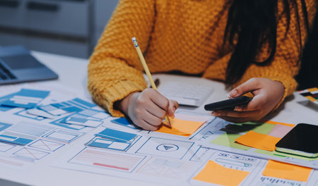 UX UI and Programming development technologyの写真素材