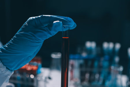 Researchers working in the clinical laboratory