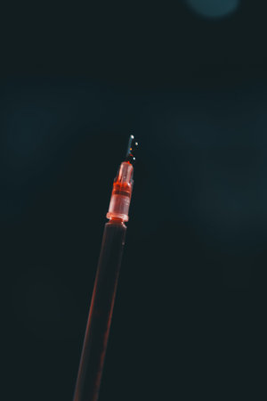 Researchers working in the clinical laboratoryの写真素材