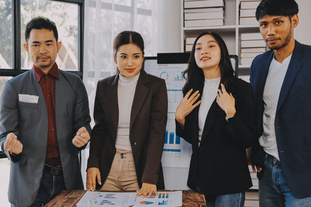 Business handshake for teamwork of business merger and acquisition,successful negotiate,hand...