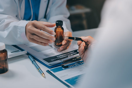 doctors and nurse having informal meetingの写真素材