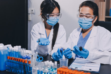 scientist working at the laboratory