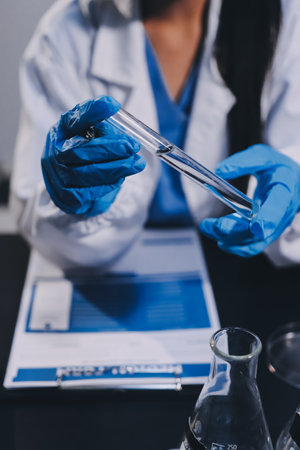 scientist working at the laboratory