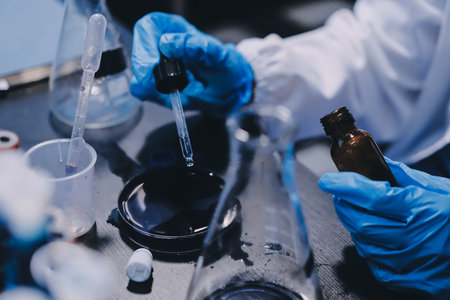 scientist working at the laboratory