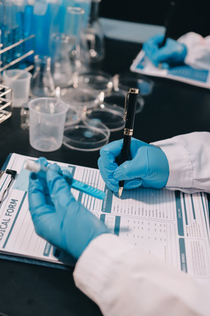 scientist working at the laboratory