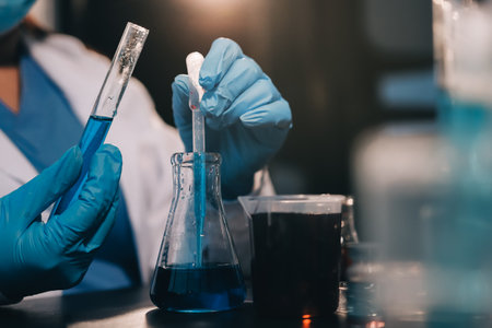 scientist working at the laboratory