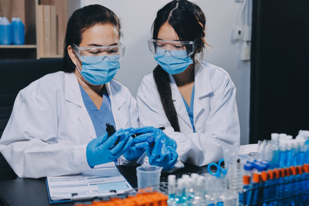 scientist working at the laboratory