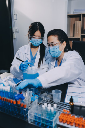scientist working at the laboratoryの写真素材