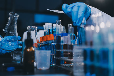 scientist working at the laboratory