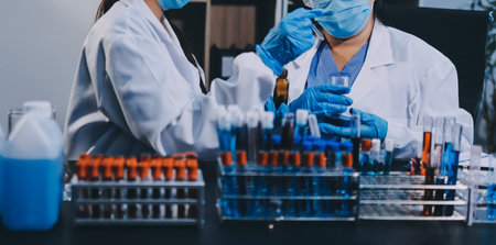scientist working at the laboratory