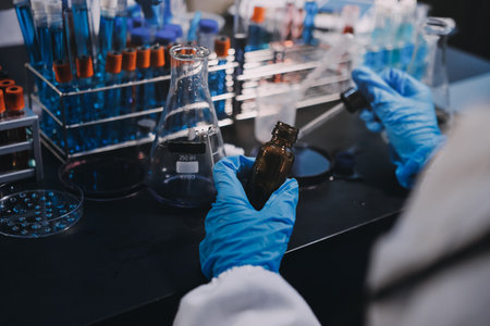 scientist working at the laboratory