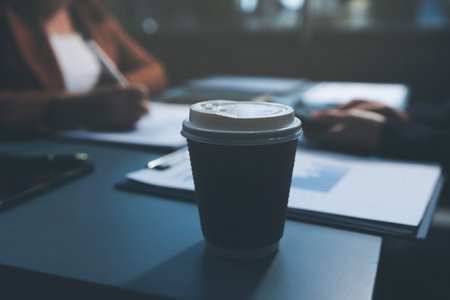 Business Documents, Auditor businesswoman checking searching document legal prepare paperwork or report for analysis TAX time,accountant Documents data contract partner deal in workplace officeの写真素材
