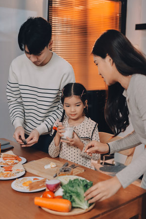 Family spends their free time together