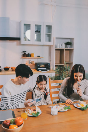 Family spends their free time together
