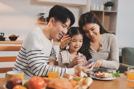 Family spends their free time together