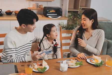 Family spends their free time together