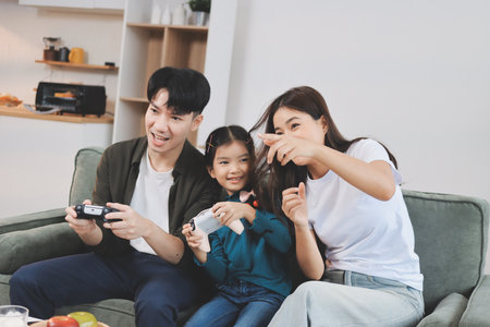 Family spends their free time together