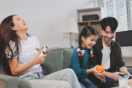 Family spends their free time together