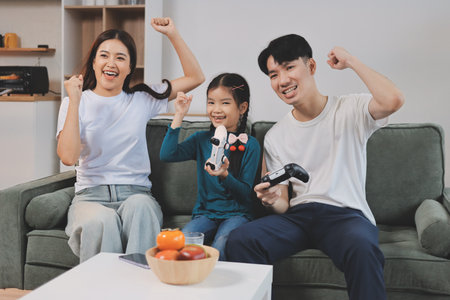 Family spends their free time together