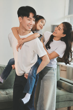 Family spends their free time together