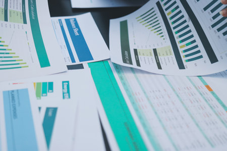 Success in a business meeting at work with a lens flare. Achievement or celebration, motivation and businesspeople clapping hands for good news or supportの写真素材