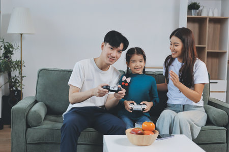 Family spends their free time together