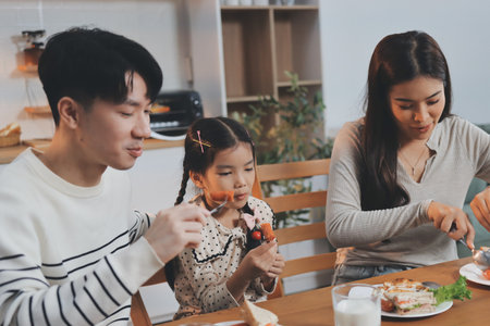 Family spends their free time together