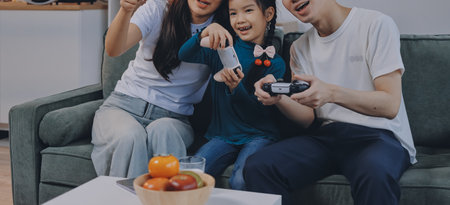 Family spends their free time together