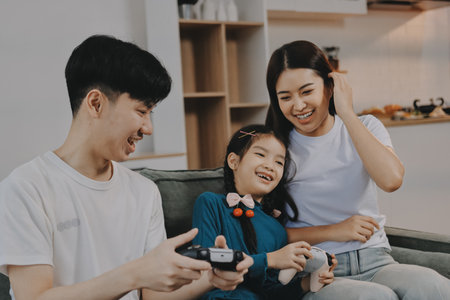 Family spends their free time together
