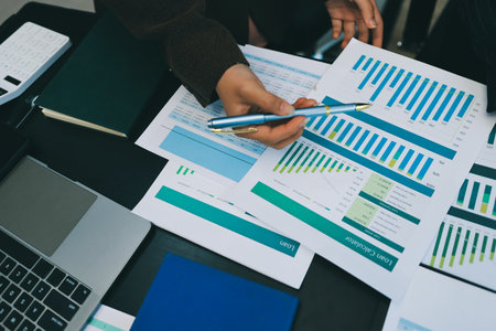 Success, audience with an applause and in a business meeting at work with a lens flare together. Achievement or celebration, motivation and businesspeople clapping hands for good news or supportの写真素材