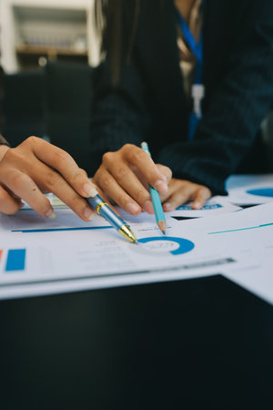 Success, audience with an applause and in a business meeting at work with a lens flare together. Achievement or celebration, motivation and businesspeople clapping hands for good news or supportの写真素材