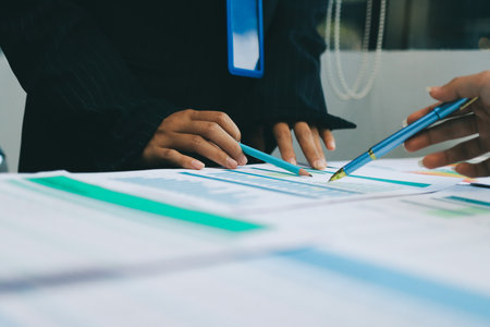 Success, audience with an applause and in a business meeting at work with a lens flare together. Achievement or celebration, motivation and businesspeople clapping hands for good news or supportの写真素材