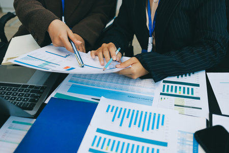 Success, audience with an applause and in a business meeting at work with a lens flare together. Achievement or celebration, motivation and businesspeople clapping hands for good news or supportの写真素材