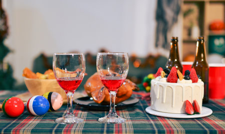 People having fun at partyの写真素材