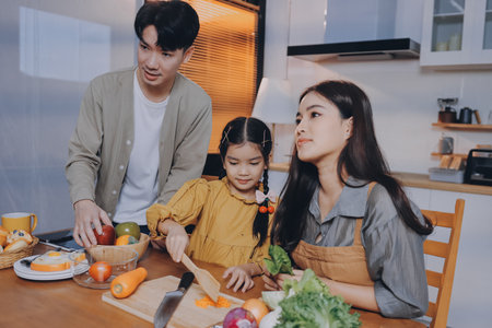 Family spends their free time together
