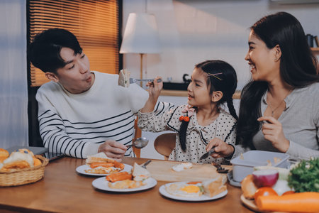Family spends their free time together