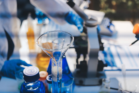 Researchers working in the clinical laboratory