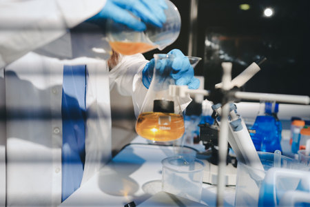 Researchers working in the clinical laboratory