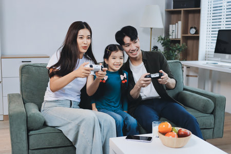 Family spends their free time together