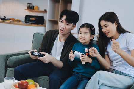Family spends their free time together