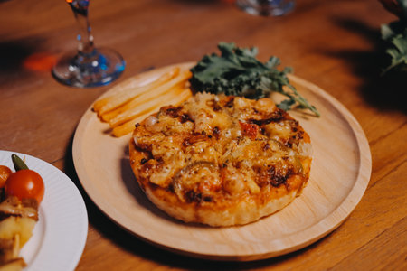 Joyful office Halloween party with coworkers in costumes, celebrating with drinks and laughter, fostering teamwork and festive spiritの写真素材