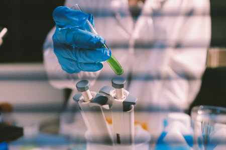 Researchers working in the clinical laboratory