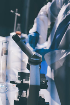 Researchers working in the clinical laboratory