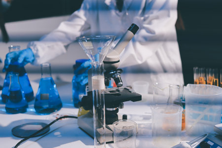 Researchers working in the clinical laboratory