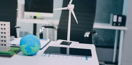 Group of businesspeople in team brainstorm meeting discussion on ESG (Environmental, social, corporate governance) organization planning. Sustainable business, coworker people teamwork. Close upの写真素材