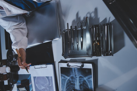 Doctors are meeting at the hospital to discuss treatment options and share experiences with...
