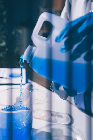 Researchers working in the clinical laboratory