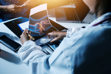Doctors are meeting at the hospital to discuss treatment options and share experiences with...