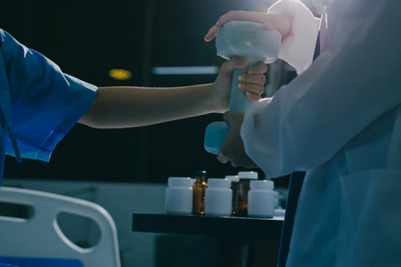 Physical therapist assisting a woman with exercise